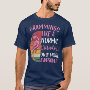 Camiseta Grammingo Flamingo Avó Retro Flamingo Roupa