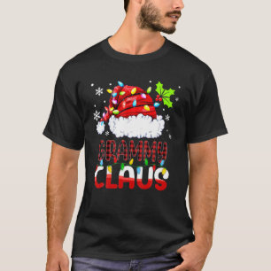 Camiseta Grammy Claus Família Xmas Correspondente Vovó Engr