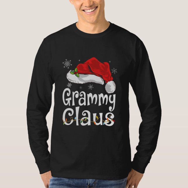 Camiseta Grammy Claus Shirt Christmas Pajama Family (Frente)
