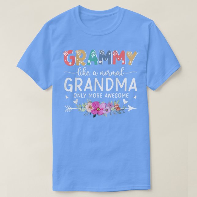 Camiseta Grammy Como Uma Avó Normal Só Mais Espantosa (Frente do Design)