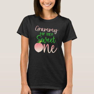 Camiseta Grammy Da Fruta De Verão De Aniversário One Peach 