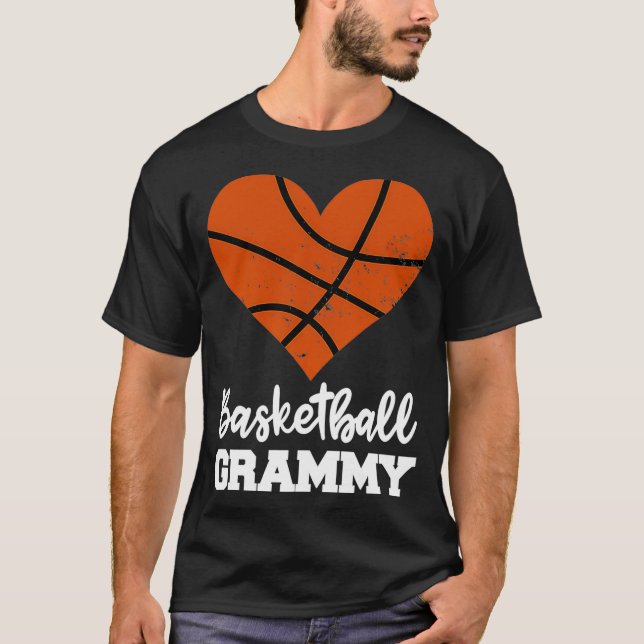 Camiseta Grammy de basquete Engraçado (Frente)