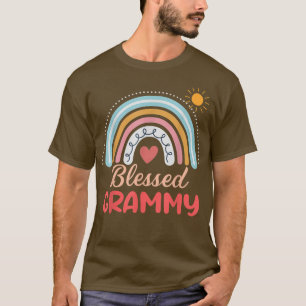 Camiseta Grammy Gifs Para Gráfico Rainbow Da Família Avó