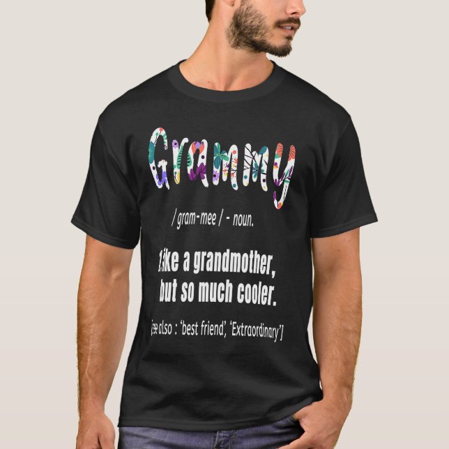 Camiseta Grammy Gosta De Avó, Mas Muitas Mães Mais Fria (Frente)