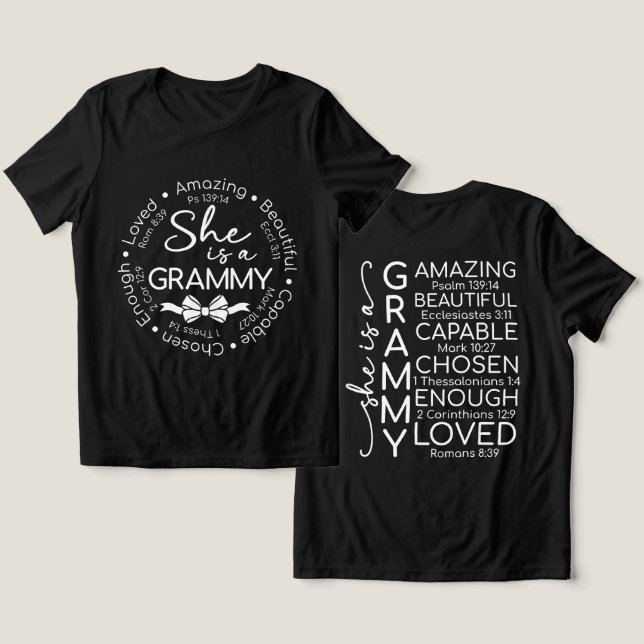 Camiseta Grammy Inspirador (Design Frente e Verso)