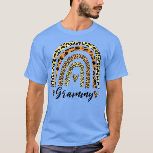 Camiseta Grammy Lepard Print Boho Rainbow Avó Gran