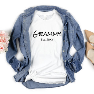 Camiseta Grammy Nana Gigi Avó Personalizada