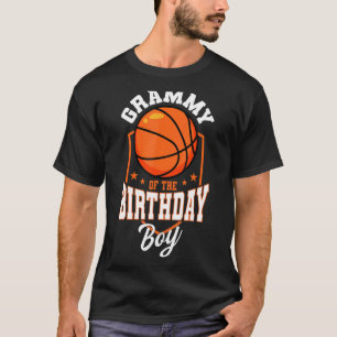 Camiseta Grammy Of Birthday Boy Basball Theme Bday P