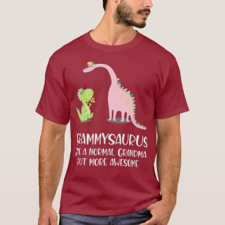 Camiseta Grammysaurus como uma avó normal, mas mais