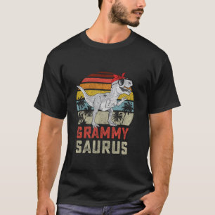 Camiseta Grammysaurus T Rex Dinosaur Grammy Família Saurus 