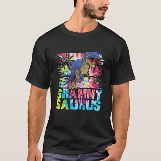Camiseta Grammysaurus T Rex Dinosaur Grammysaurus Matando (Frente)