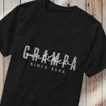 Camiseta Grampa Desde 20XX Moderno Elegante Simples<br><div class="desc">Esta design simples e moderna é composta por tipografia sã-serif.</div>