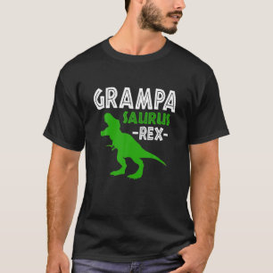 Camiseta Grampasaurus T Rex Dinosaur Grampa Saurus Família 