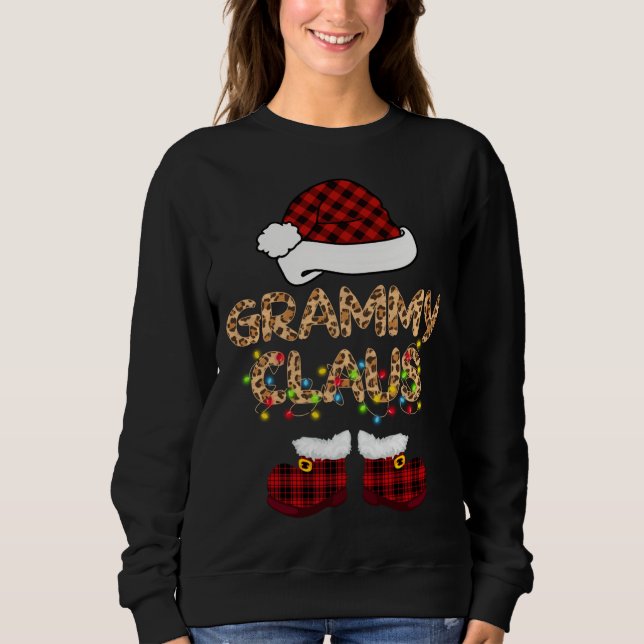 Camiseta Grampeador Claus Santa Hat Família de Festas de Na (Frente)