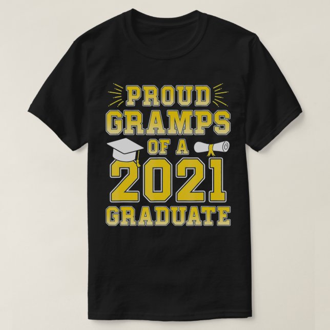 Camiseta Grampo Orgulhoso de Graduação Escolar Formando 202 (Frente do Design)