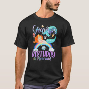 Camiseta Grampos Das Raparigas De Aniversário Da Sereia Da