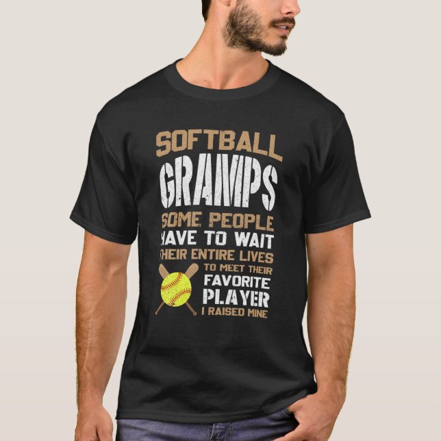 Camiseta Grampos De Softball Algumas Pessoas Têm Que Espera (Frente)