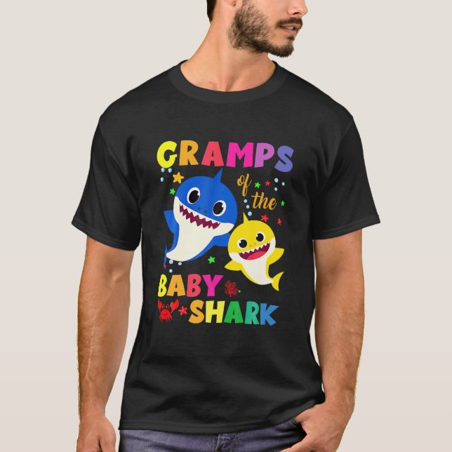 Camiseta Grampos Do Pai De Tubarão De Aniversário, Mãe A Co (Frente)
