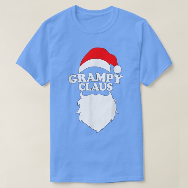 Camiseta Grampy Claus T Engraçado Feriado Natal Dotado (Frente do Design)