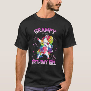 Camiseta Grampy of the Festa de aniversário Girl Dabbing Un