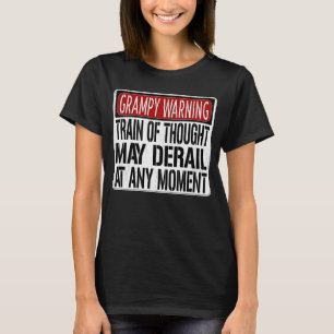 Camiseta Grampy Warning Sign Grandpa Memory Piada