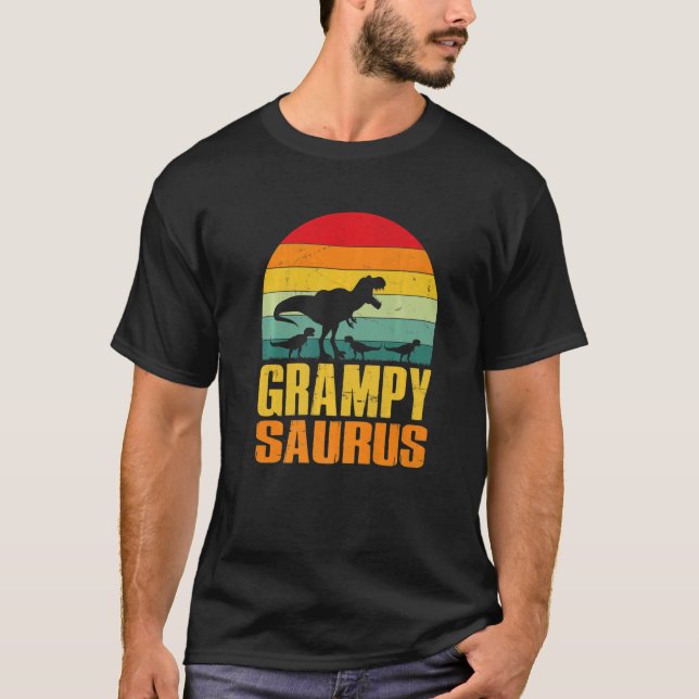 Camiseta Grampysaurus Rex Dinosaur Grampy Saurus Family Mat (Frente)