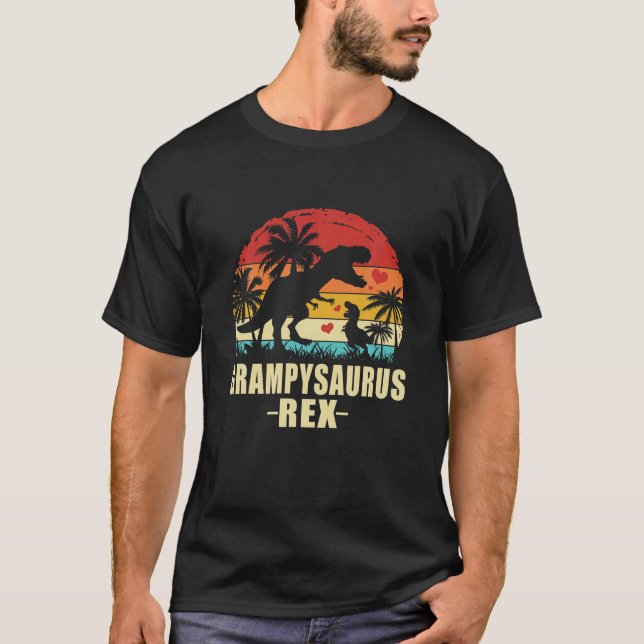 Camiseta Grampysaurus T Rex Dinosaur Grampur Saurus Family  (Frente)