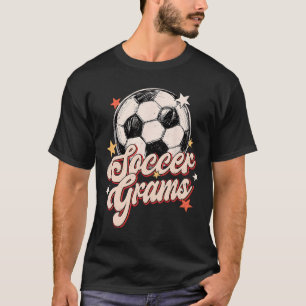 Camiseta Grams de Futebol Amante de Futebol Retro Groovy