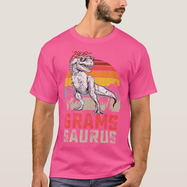 Camiseta Gramssaurus T Rex Dinosaur Grams Saurus (Frente)