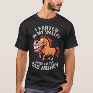 Camiseta grana engraçada de gás burro, humor inflacionário 