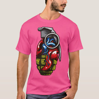 Camiseta Granada de Amor com Anatomia do Coração