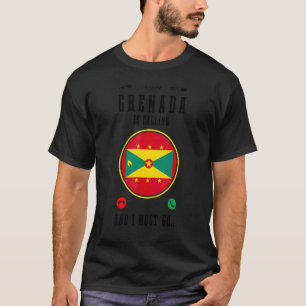 Camiseta Granada Está Chamando E Eu Devo Ir Bandeira de G