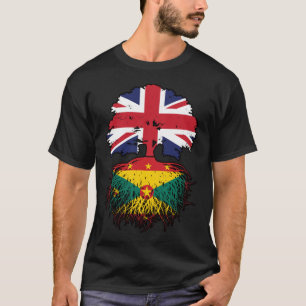 Camiseta Granada Grenade British Tree Roots Flag