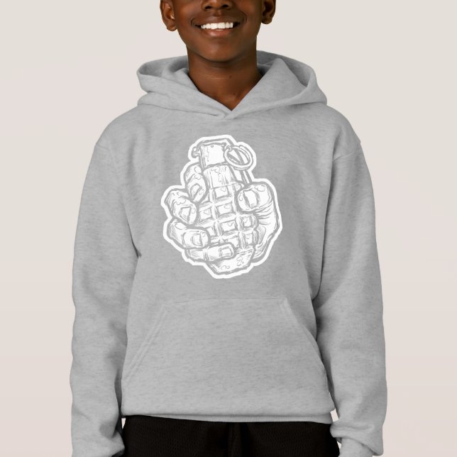 Camiseta Granada Mão no Estilo História em quadrinhos (Frente)