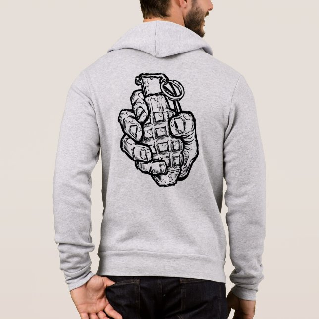 Camiseta Granada Mão no Estilo História em quadrinhos (Verso)
