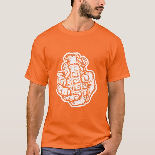 Camiseta Granada Mão no Estilo História em quadrinhos (Frente)
