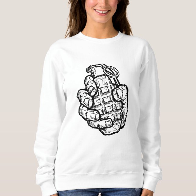 Camiseta Granada Mão no Estilo História em quadrinhos (Frente)