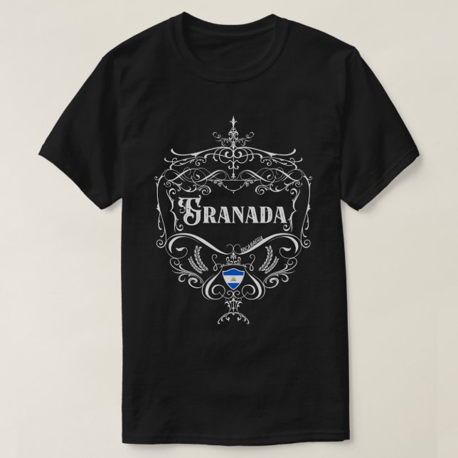 Camiseta Granada Vintage design 1 (Frente do Design)