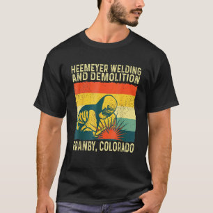Camiseta Granby Vinta, Funny Heemeyer Soldadura E Demolição