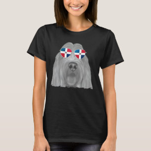 Camiseta Grand Basset Griffon Vendeen Dog Dominican Flag Su