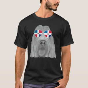 Camiseta Grand Basset Griffon Vendeen Dog Dominican Flag Su
