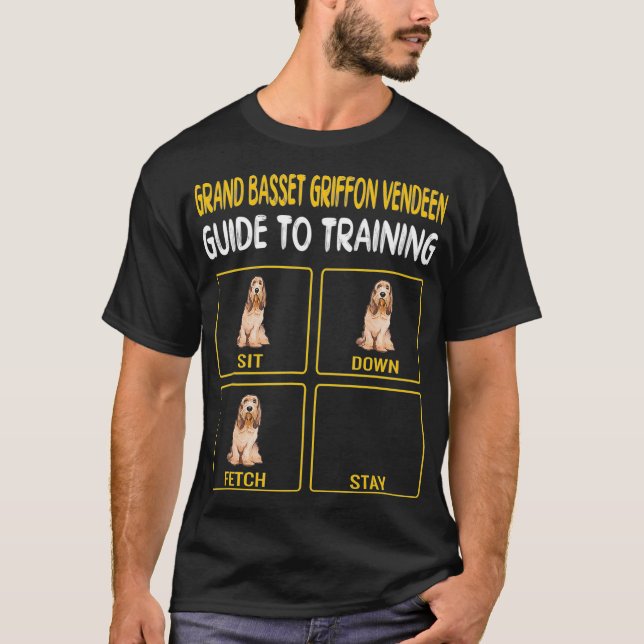 Camiseta Grand Basset Griffon Vendeen Guide to Training (Frente)