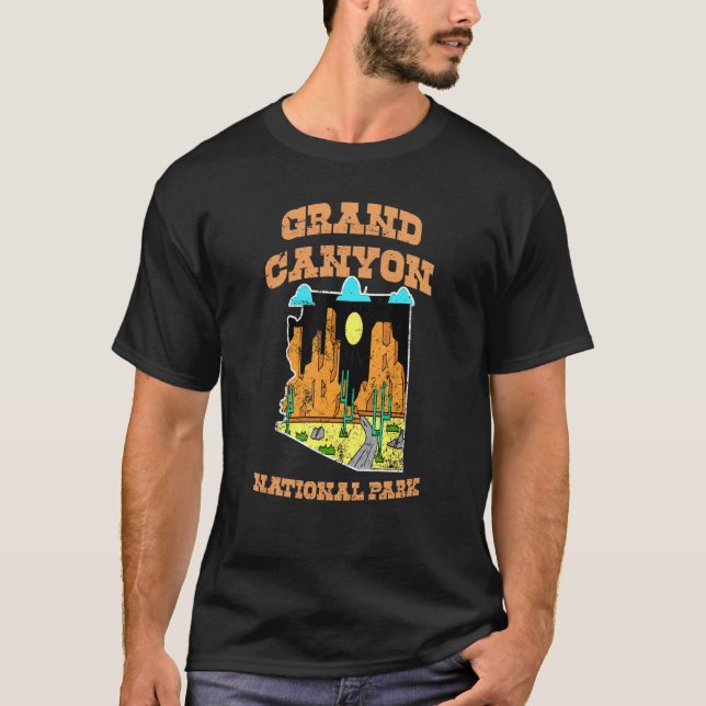 Camiseta Grand Canyon Arizona do Parque Nacional dos Estado (Frente)