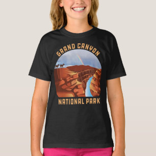 Camiseta Grand Canyon National Park retro North rim Arizona