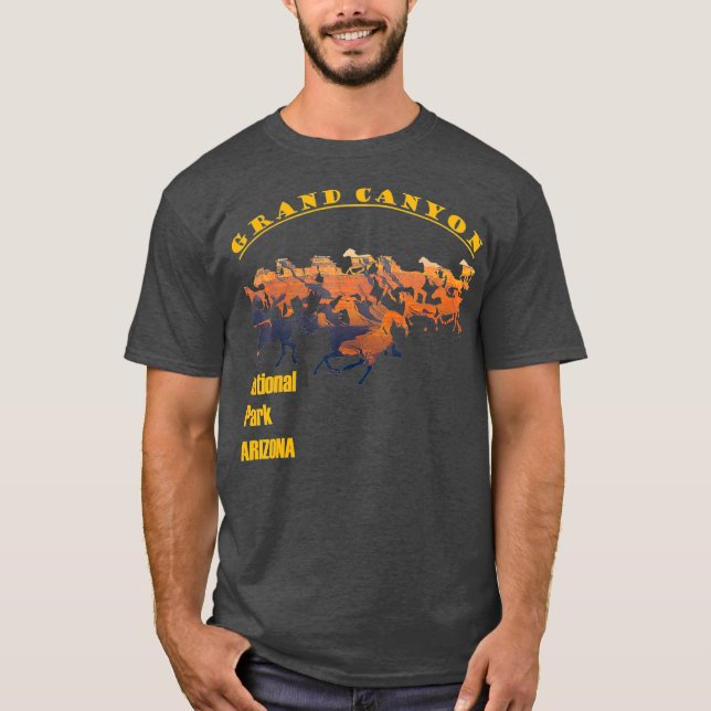Camiseta Grand Canyon National Park South Rim com cavalo (Frente)