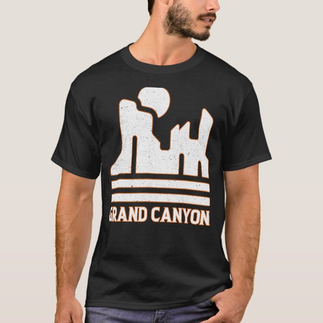 Camiseta Grand Canyon National Park WPA Poster Style Graphi (Frente)