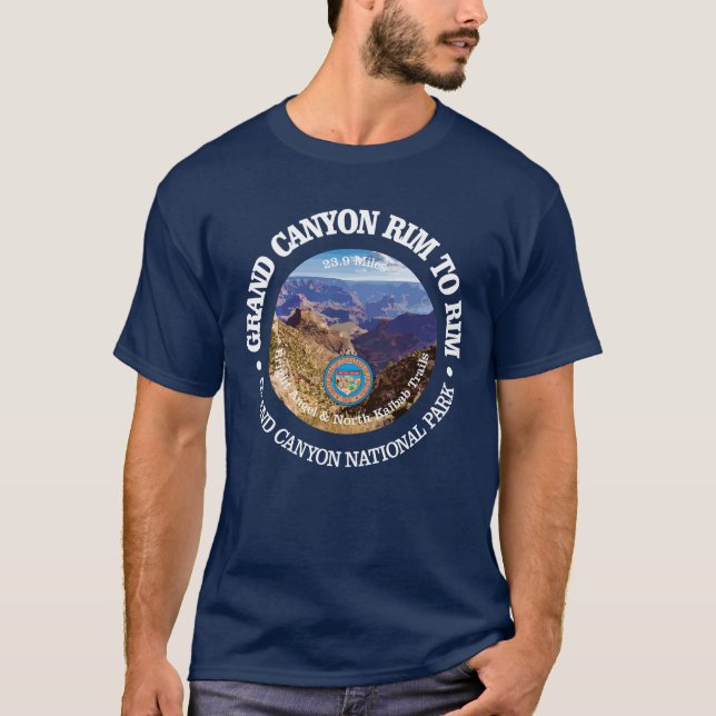 Camiseta Grand Canyon Rim para Rim (rd) (Frente)