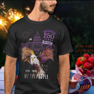 Camiseta Grand Eagle EUA 250 Anos de Liberdade Nós O Povo