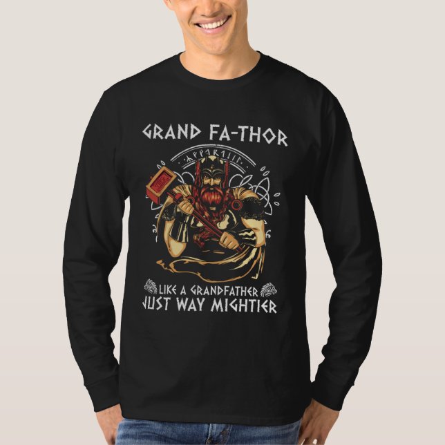 Camiseta Grand Fathor  Cool Saying Father s Day Costume Vik (Frente)