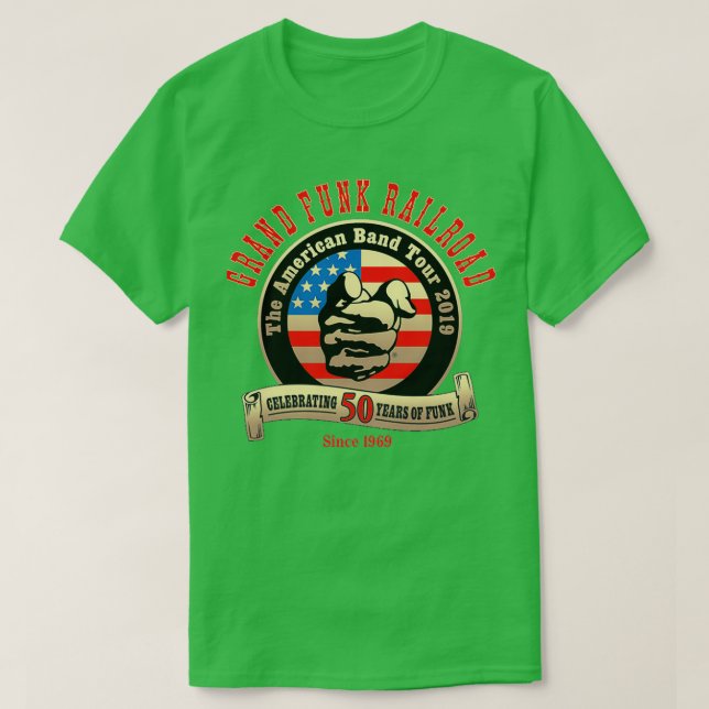 CAMISETA GRAND FUNK RAILROAD 25 (Frente do Design)